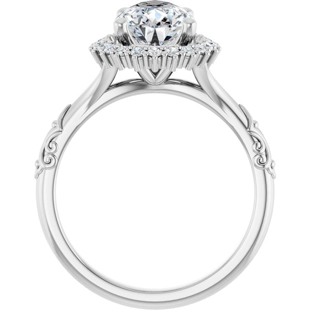 Halo-Style Engagement Ring