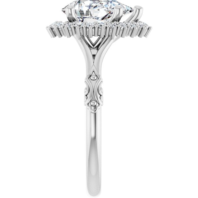 Halo-Style Engagement Ring