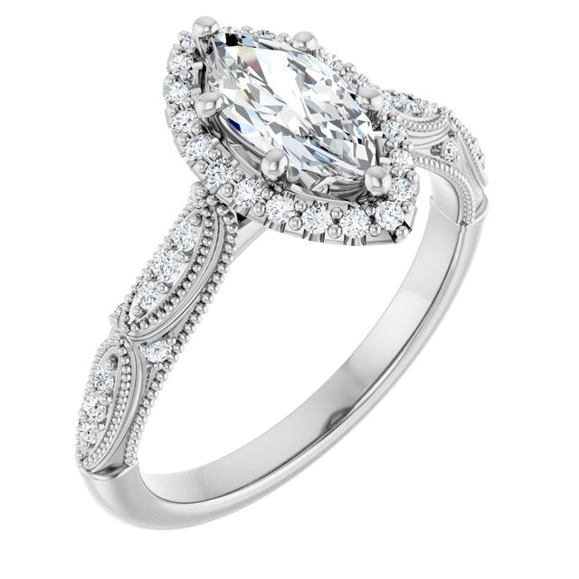 Halo-Style Engagement Ring