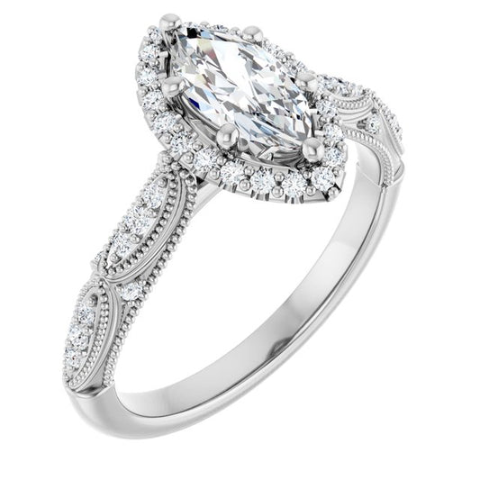 Halo-Style Engagement Ring