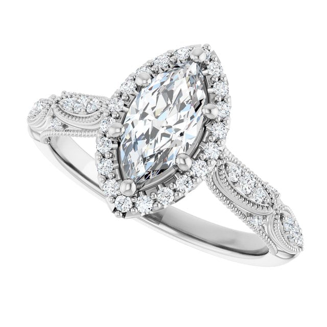 Halo-Style Engagement Ring