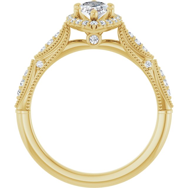 Halo-Style Engagement Ring