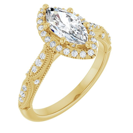 Halo-Style Engagement Ring