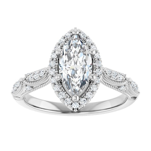 Halo-Style Engagement Ring