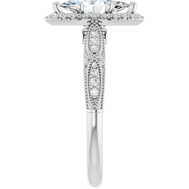 Halo-Style Engagement Ring