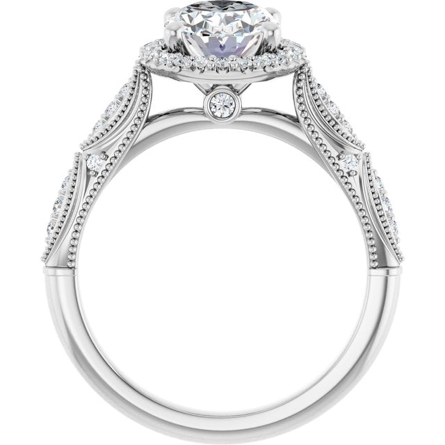 Halo-Style Engagement Ring