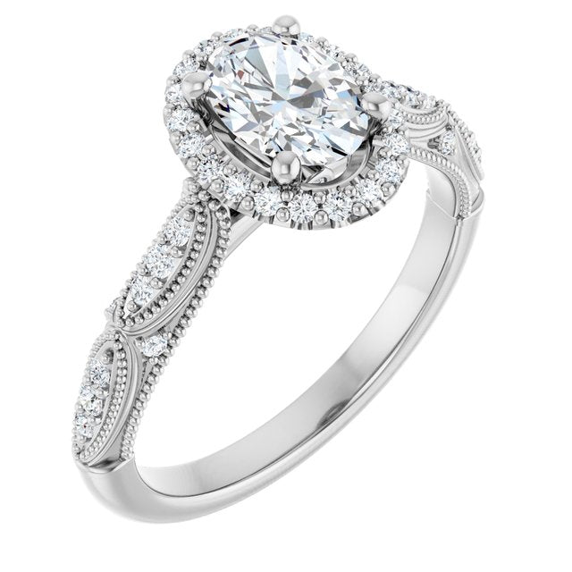 Halo-Style Engagement Ring