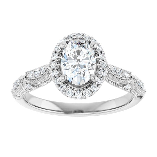 Halo-Style Engagement Ring