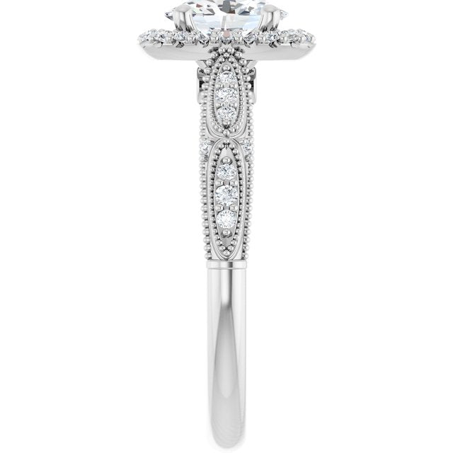 Halo-Style Engagement Ring