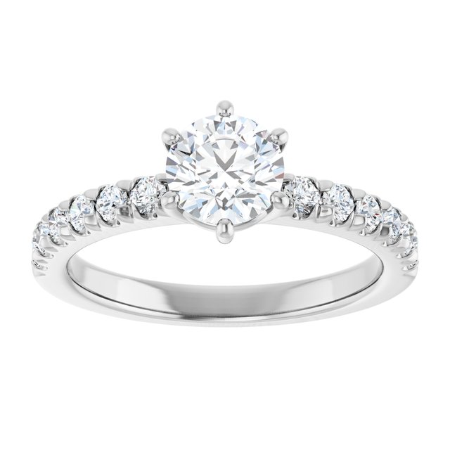 Accented Engagement Ring