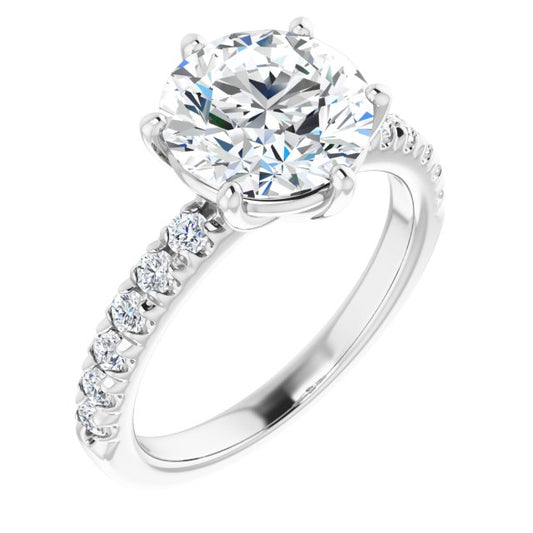 Accented Engagement Ring