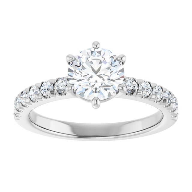 Accented Engagement Ring