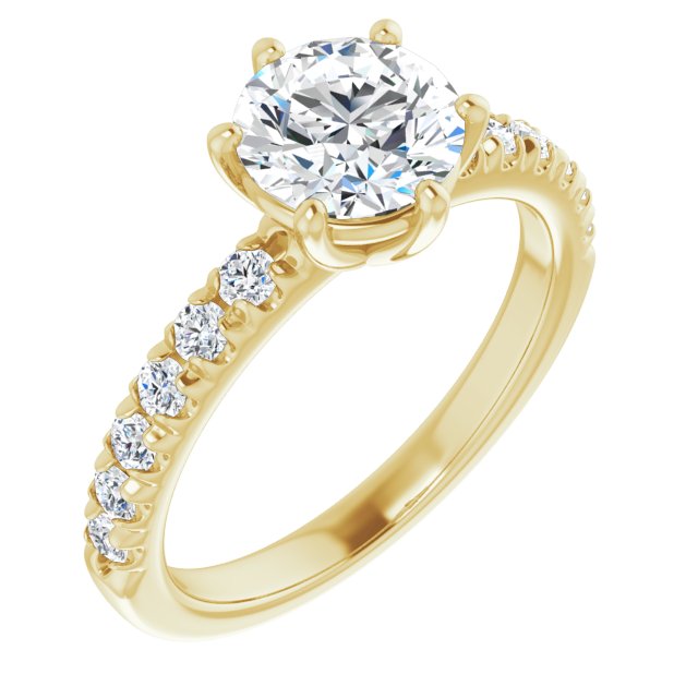 Accented Engagement Ring