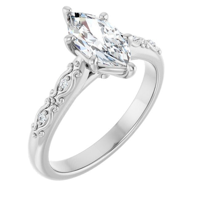 Accented Engagement Ring