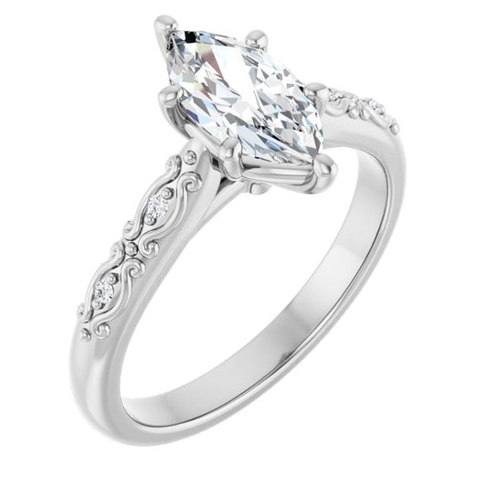 Accented Engagement Ring