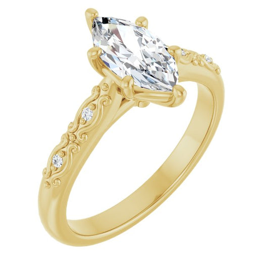Accented Engagement Ring