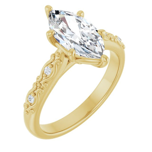 Accented Engagement Ring