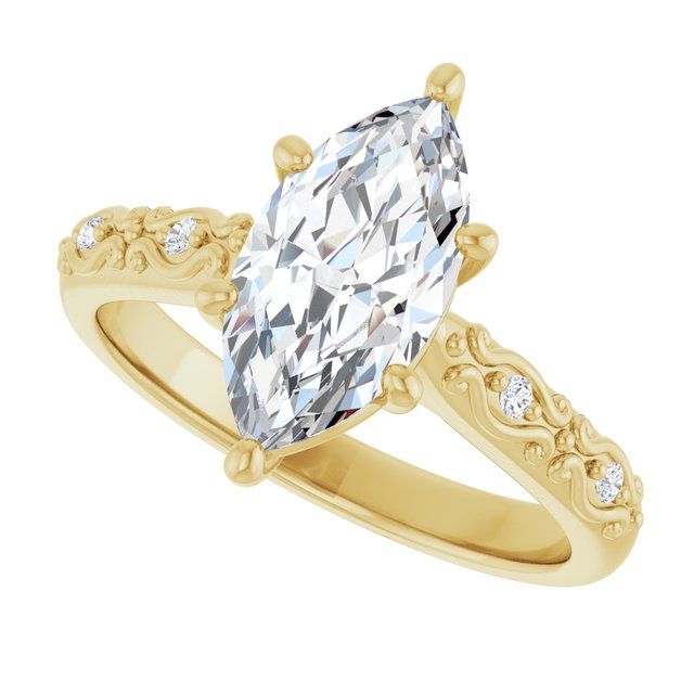 Accented Engagement Ring