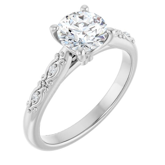 Accented Engagement Ring