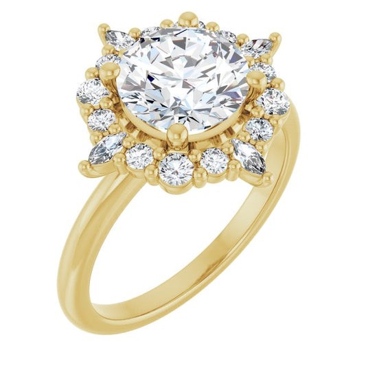 Halo-Style Engagement Ring