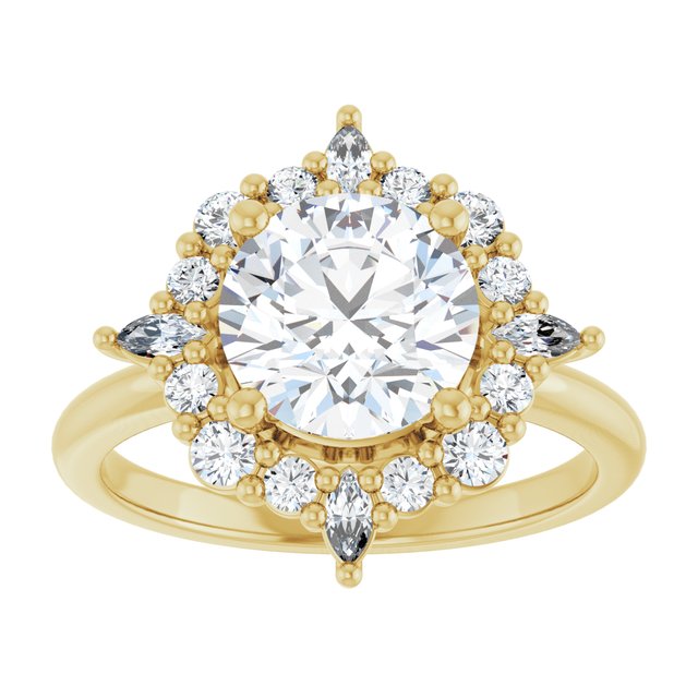Halo-Style Engagement Ring