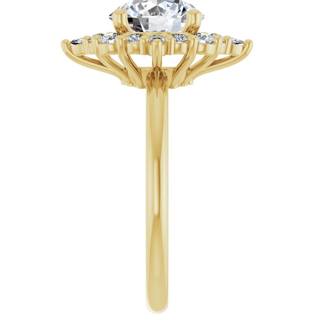 Halo-Style Engagement Ring