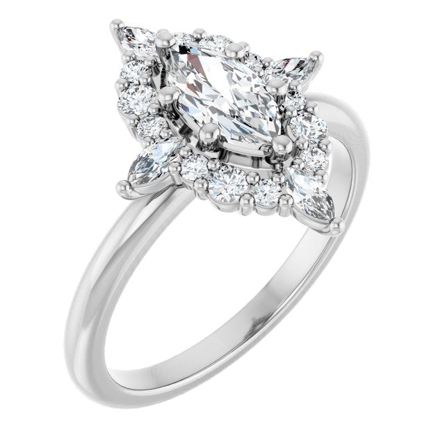 Halo-Style Engagement Ring