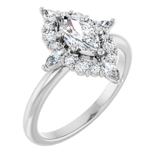 Halo-Style Engagement Ring