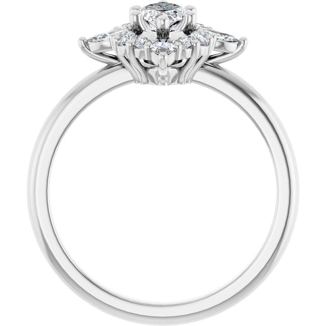 Halo-Style Engagement Ring