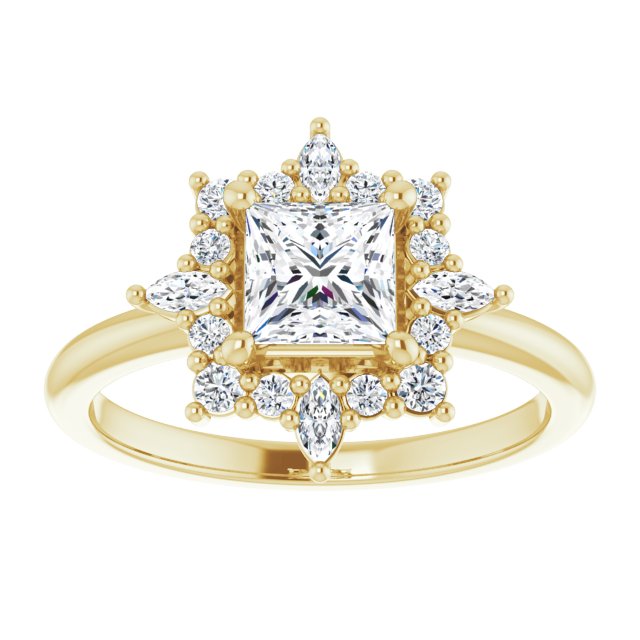 Halo-Style Engagement Ring