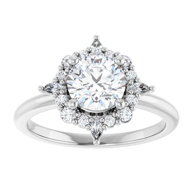 Halo-Style Engagement Ring