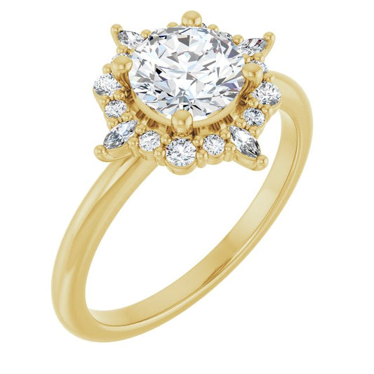 Halo-Style Engagement Ring