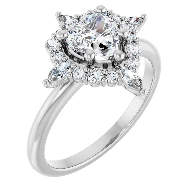 Halo-Style Engagement Ring