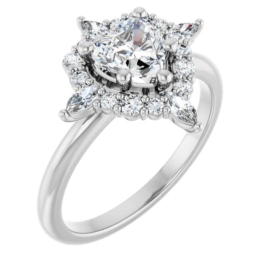 Halo-Style Engagement Ring