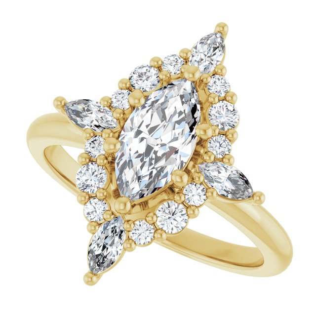 Halo-Style Engagement Ring