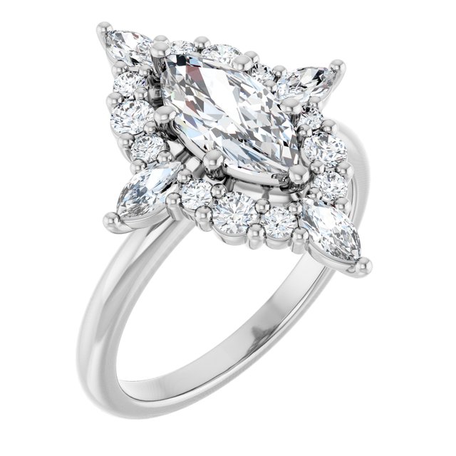 Halo-Style Engagement Ring