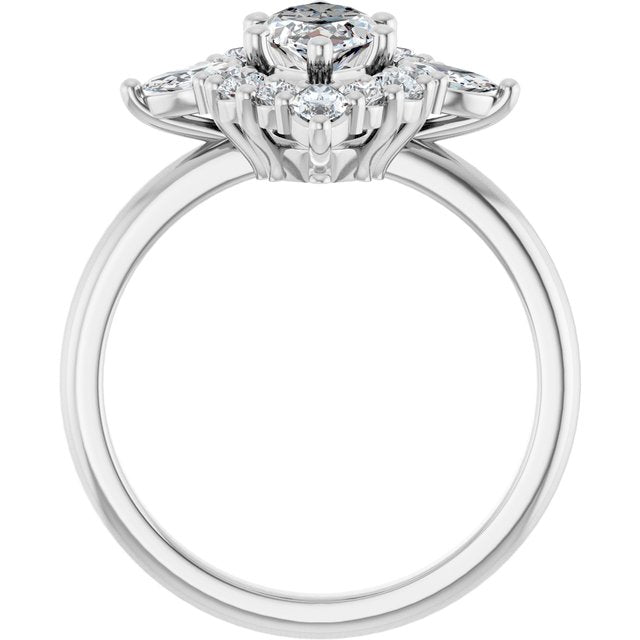 Halo-Style Engagement Ring