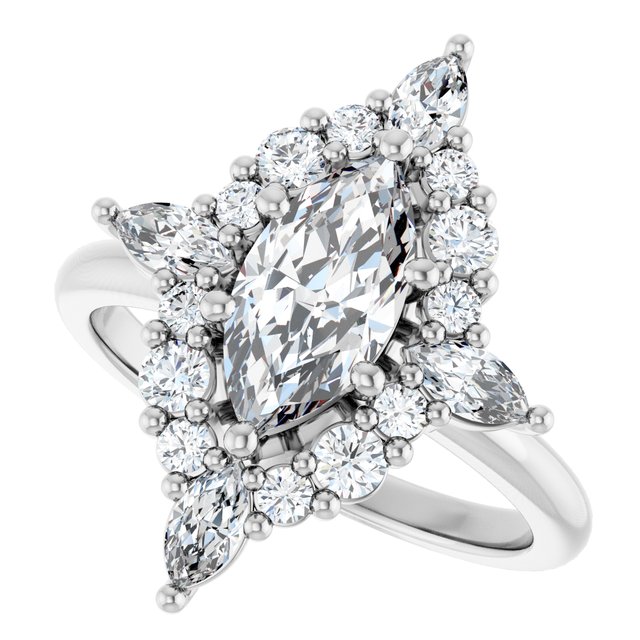Halo-Style Engagement Ring
