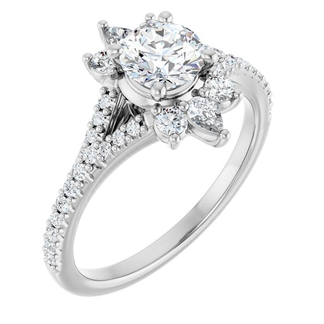 Accented Engagement Ring