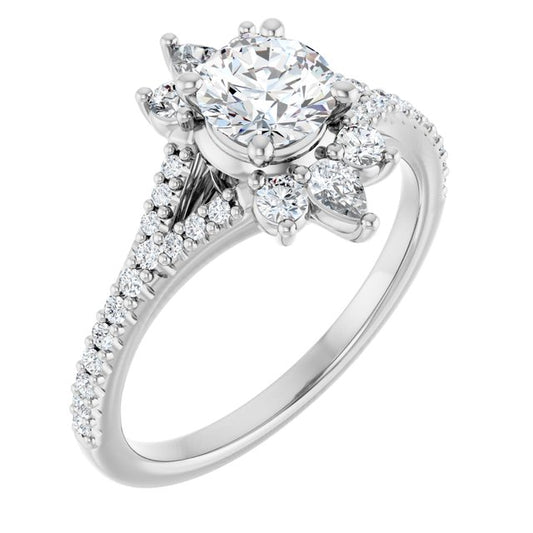 Accented Engagement Ring