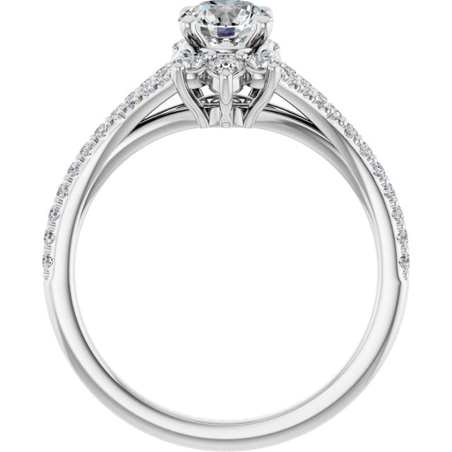 Accented Engagement Ring