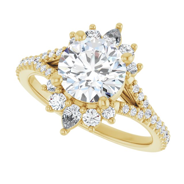 Accented Engagement Ring