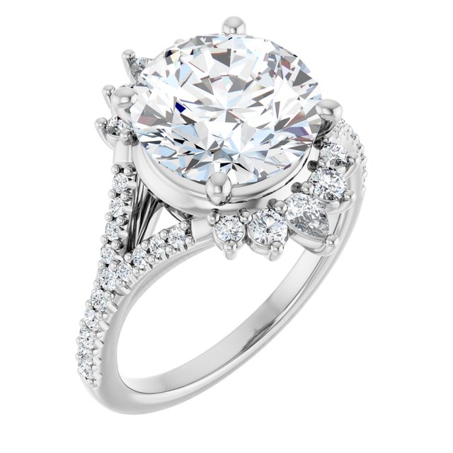 Accented Engagement Ring