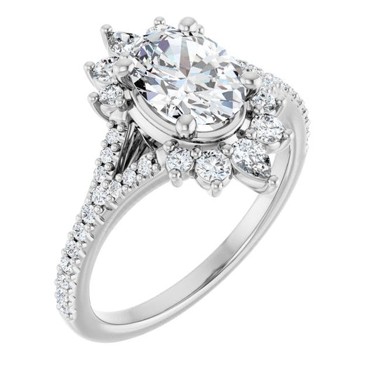 Accented Engagement Ring