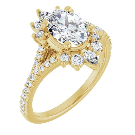 Accented Engagement Ring
