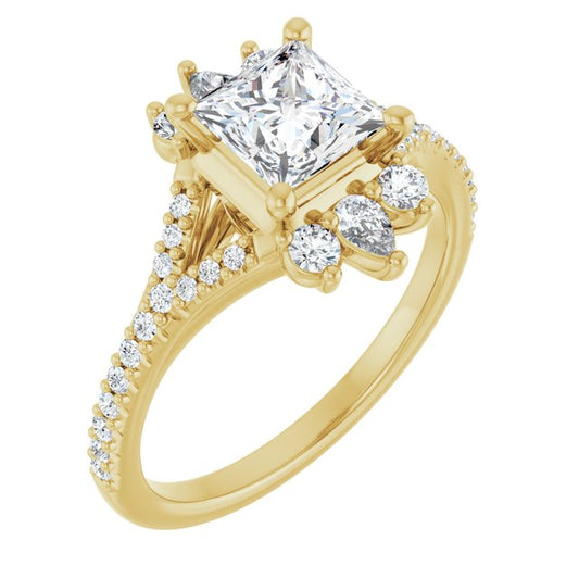 Accented Engagement Ring