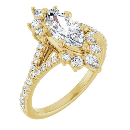 Accented Engagement Ring