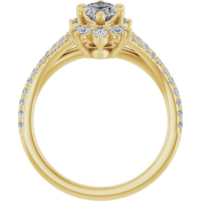 Accented Engagement Ring