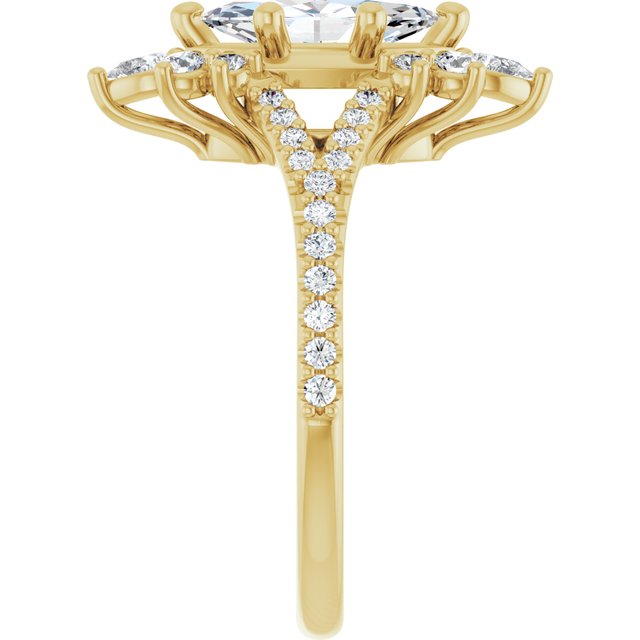 Accented Engagement Ring