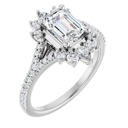 Accented Engagement Ring